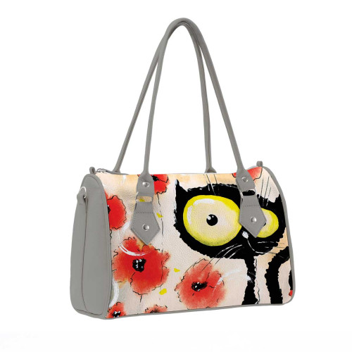 Сумка на руку BG13 «Flower cat»