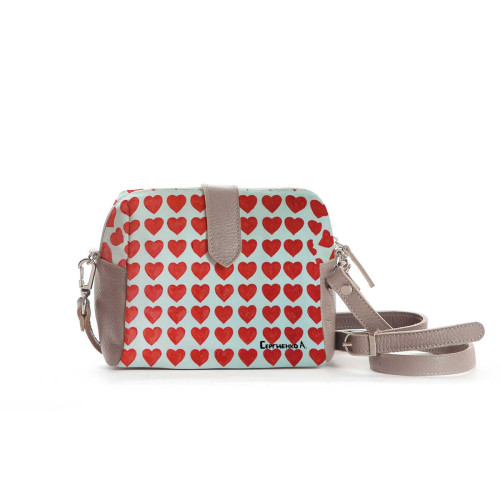 Сумка кросс-боди BAG6 «Сердечки»