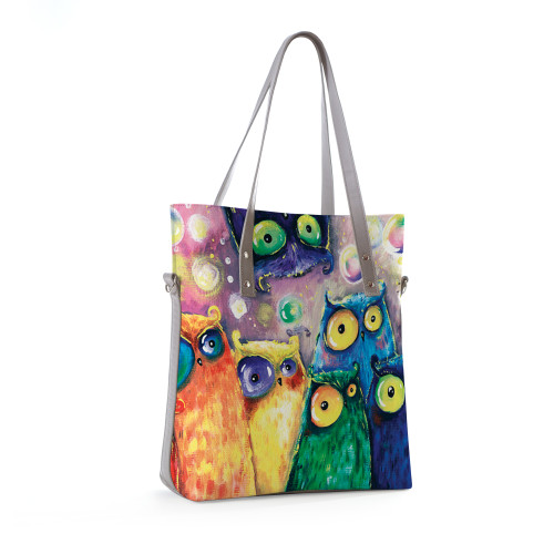 Сумка тоут BAG9 «Many owls»
