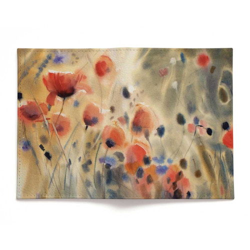 Обложка для автодокументов, AUT2 «Flowers poppies»