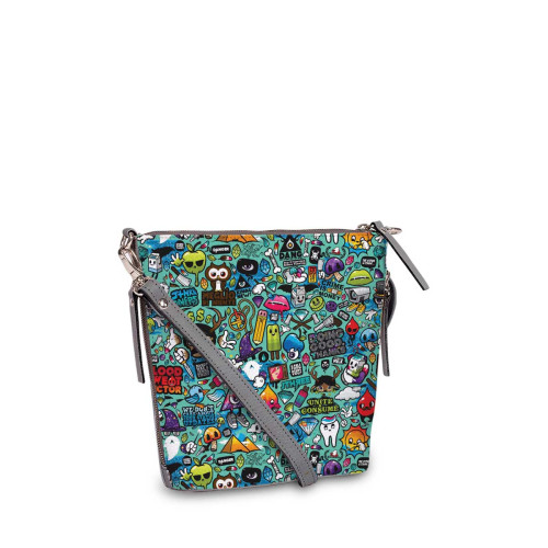 Сумка кросс-боди BAG8 «Colored drawings»