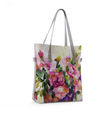 Сумка тоут BAG9 «Watercolor flowers in vase»