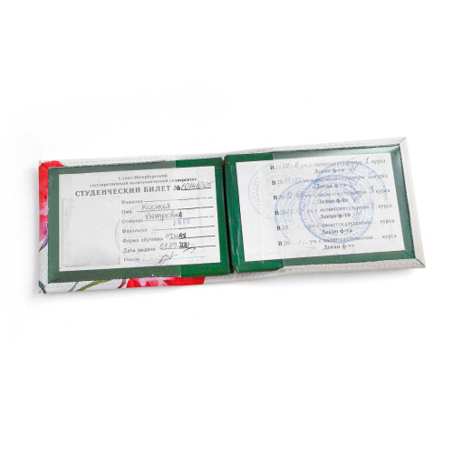 Обложка для студенческого билет STD1 «Roses»