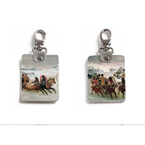 Брелок (Прямоугольный ) TRI1 «Russian Winter»