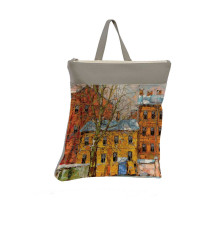 Рюкзак BKP3 «Дерево и желтый домик ранней весной»