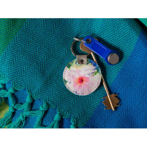 Брелок (Круглый) TRI4 «Two peonies»