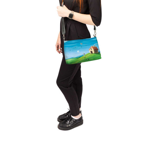 Сумка шолдер, BAG3 «Green hills»