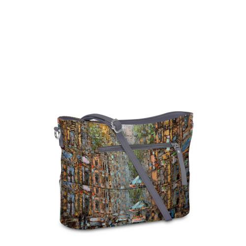 Сумка кросс-боди, BA04 «Летний день на петербургской улице»