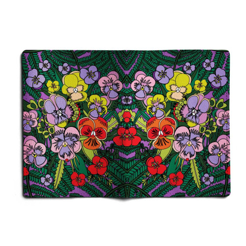 Обложка для автодокументов, AUT1 «Анютины глазки»