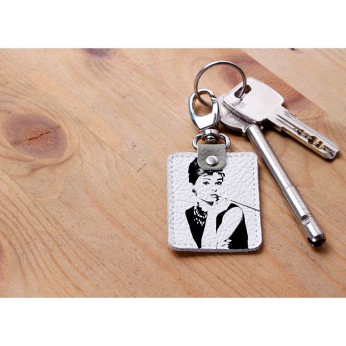 Брелок (Прямоугольный ) TRI1 «Audrey Hepbern»