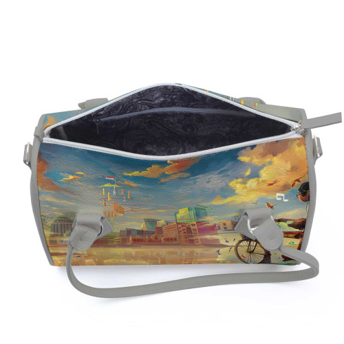 Сумка на руку BG13 «Мальчик и велосипед»