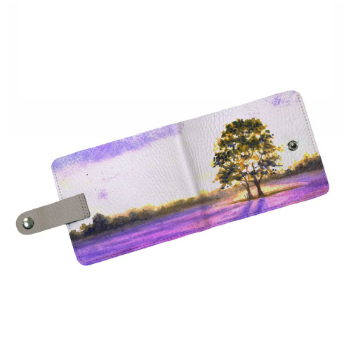 Кошелек мини PRS8 «Лавандовые поля Франции»