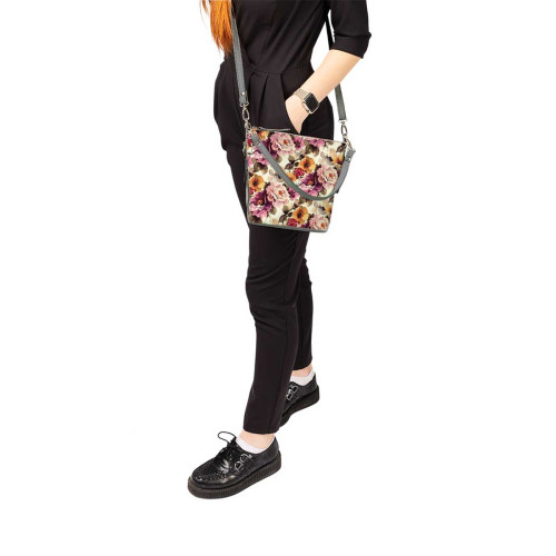 Сумка кросс-боди BAG8 «Autumn flowers »