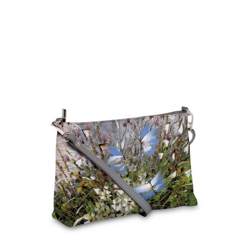 Сумка шолдер, BAG3 «Бабочки над цветами и травами»
