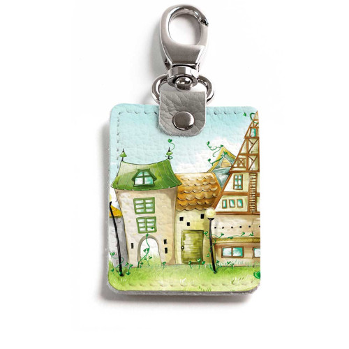 Брелок (Прямоугольный ) TRI1 «Игрушечный город»