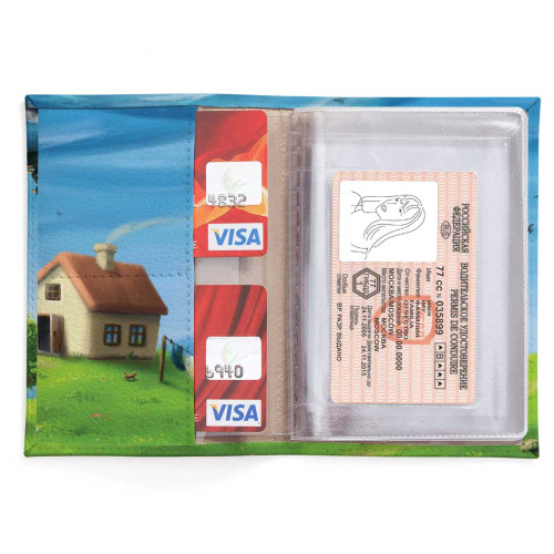 Обложка для автодокументов, AUT2 «Green hills»