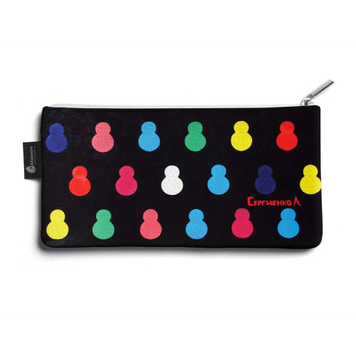 Косметичка small KOS1 «Черные матрешки»