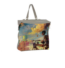 Рюкзак BKP4 «Мальчик и велосипед»