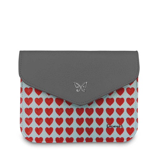 Сумка кросс-боди BG49 «Сердечки»