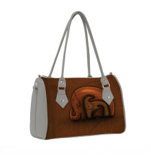 Сумка на руку BG13 «Деревянные слоны»