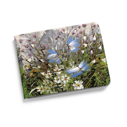 Кошелек мини, PRS2 «Бабочки над цветами и травами»