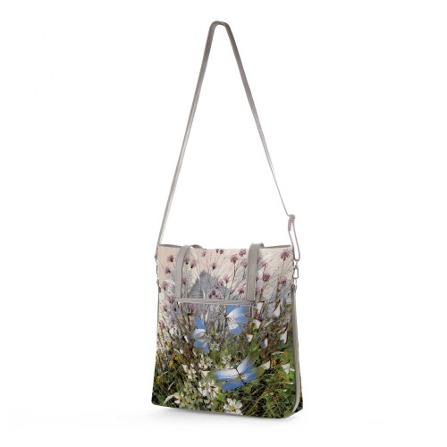 Сумка тоут BAG9 «Бабочки над цветами и травами»