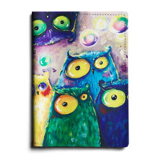 Обложка для автодокументов, AUT1 «Many owls»