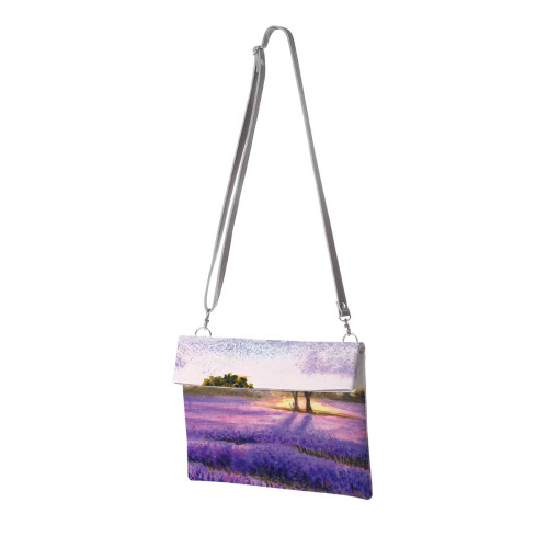 Клатч, кросс-боди KHL4 «Лавандовые поля Франции»