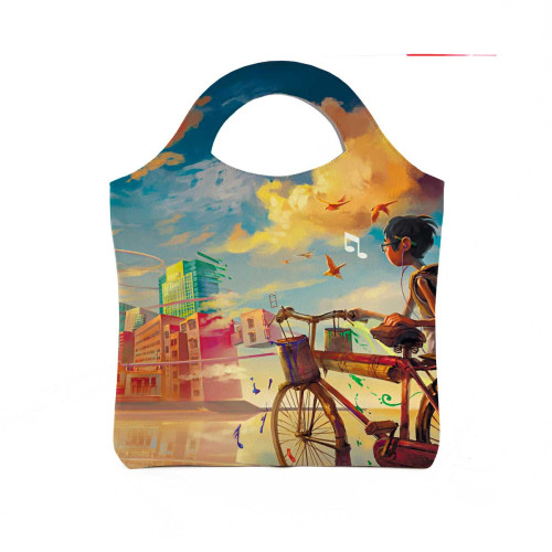 Сумка тоут BAG4 «Мальчик и велосипед»