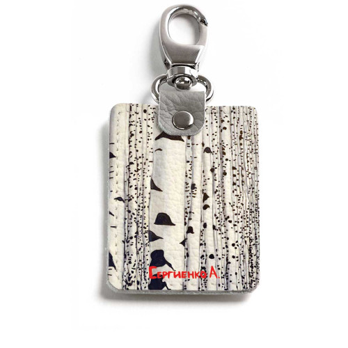 Брелок (Прямоугольный ) TRI1 «Березы»