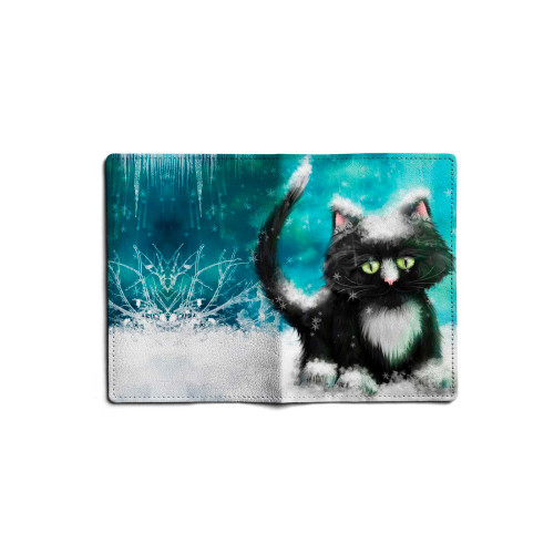 Обложка для паспорта, PAS1 «Snow cat»