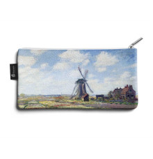 Косметичка small KOS1 «Claude Monet Tulip Field and windmill»