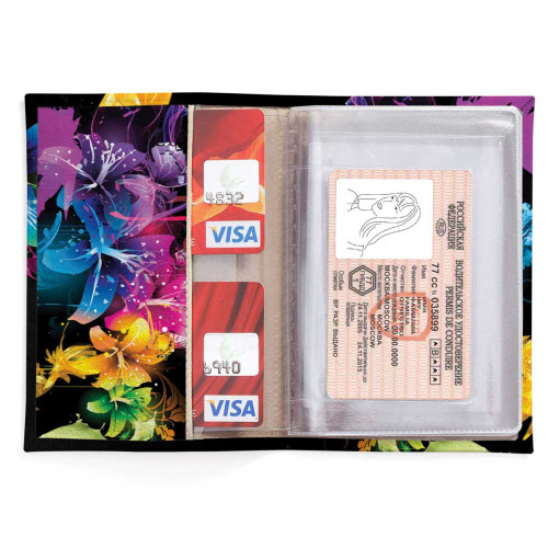 Обложка для автодокументов, AUT2 «Flowers»