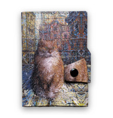 Кошелек мини, кардхолдер, PR24 «Рыжий кот»