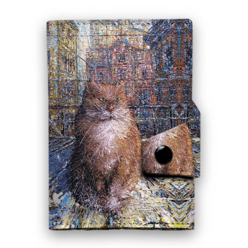 Кошелек мини, кардхолдер, PR24 «Рыжий кот»