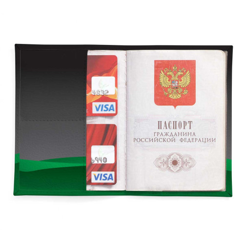 Обложка для паспорта, PAS2 «Кот с луной»