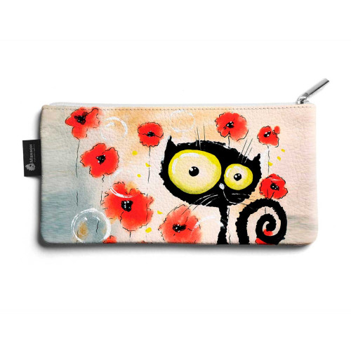 Косметичка small KOS1 «Flower cat»