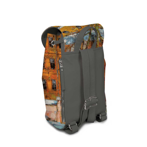 Рюкзак BKP5 «Дерево и желтый домик ранней весной»