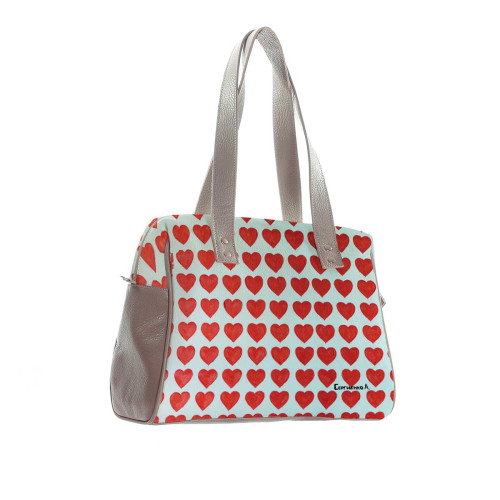 Сумка на плечо BAG5 «Сердечки»