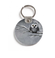 Брелок (Круглый) TRI4 «Owl & bird»