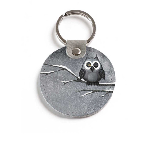 Брелок (Круглый) TRI4 «Owl & bird»