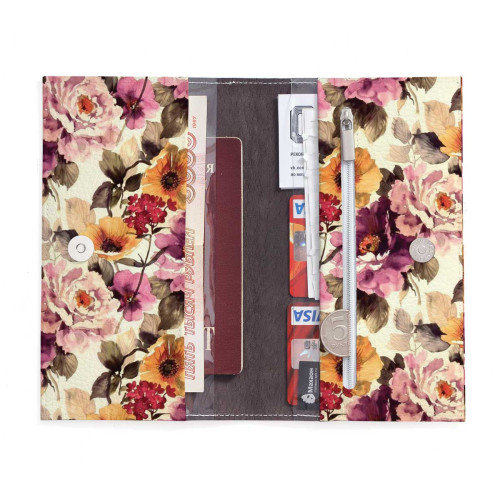 Портмоне PRS3 «Autumn flowers »