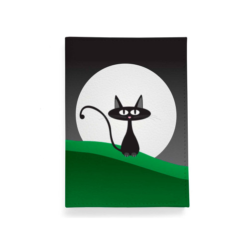 Обложка для автодокументов, AUT2 «Кот с луной»