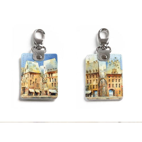 Брелок (Прямоугольный ) TRI1 «Tytus brzozowski city»