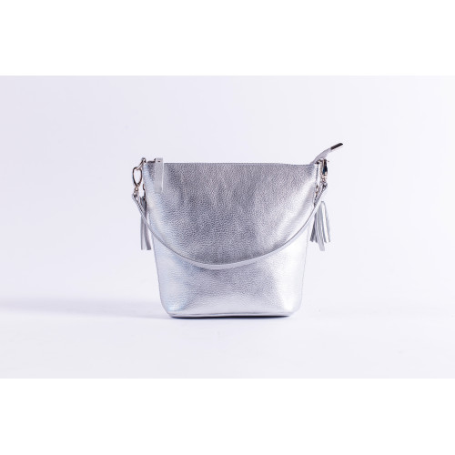 Сумка кросс - боди BAG8 «серебро»