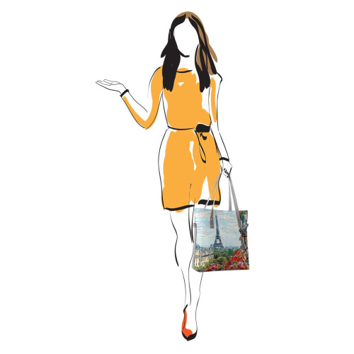 Сумка тоут BAG9 «Eiffel tower»