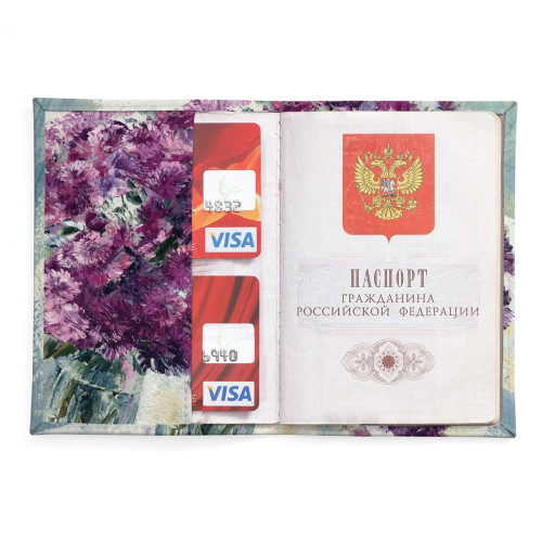 Обложка для паспорта, PAS2 «Хризантемки»