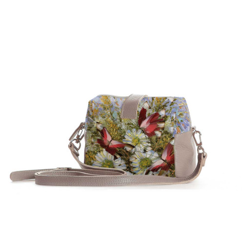 Сумка кросс-боди BAG6 «Бабочки и цветы»