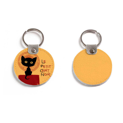 Брелок (Круглый) TRI4 «Small black cat»