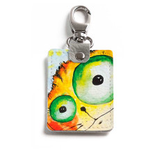 Брелок (Прямоугольный ) TRI1 «Crazy cat»